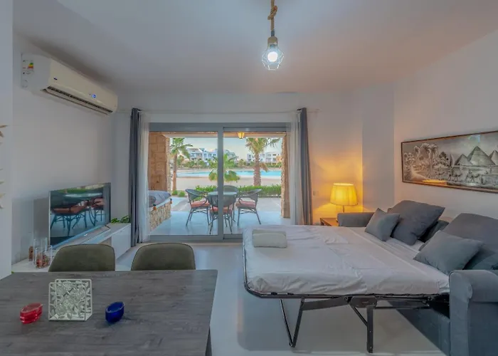 New! Lovely 1br In Swan Lake, Gouna. Azure Lagoon Appartamento *